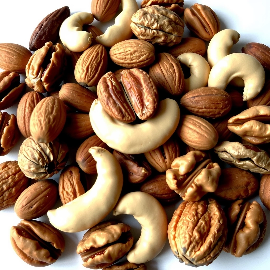 Mieszanka orzechów: migdały, nerkowce, włoskie